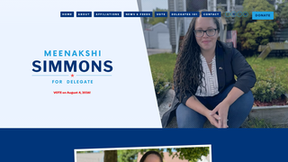 Screenshot of meenakshisimmons.com