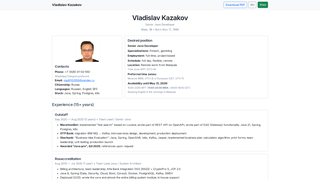 Thumbnail of vlad-kazakov.com