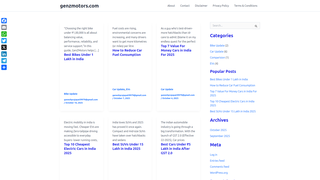 Thumbnail of genzmotors.com