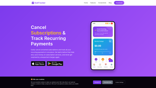 Thumbnail of subscriptiontrackerapp.com