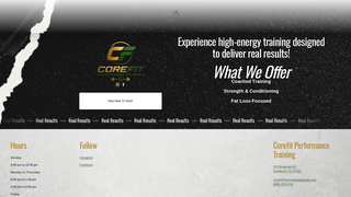 Screenshot of corefitpts.com
