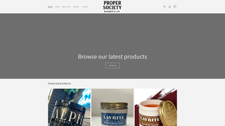 Thumbnail of propersocietyshop.com