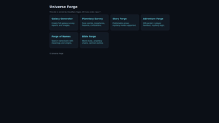 Thumbnail of theuniverseforge.com