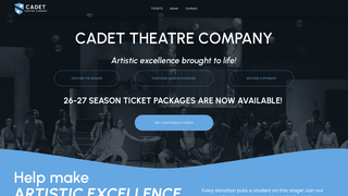 Screenshot of cadettheatreco.org