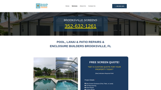 Thumbnail of brooksvillescreens.com