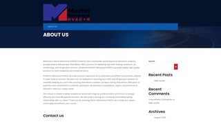 Thumbnail of martinhvacmechanical.com