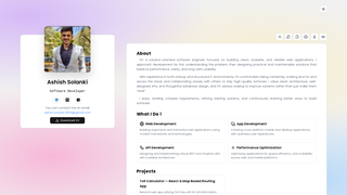 Screenshot of ashishsolanki.com