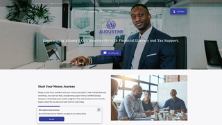 Screenshot of theaugustinefoundation.com