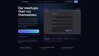 Screenshot of meetupbot.com