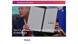 Thumbnail of commoncentsalerts.com