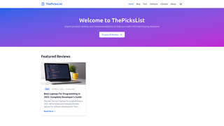 Thumbnail of thepickslist.com