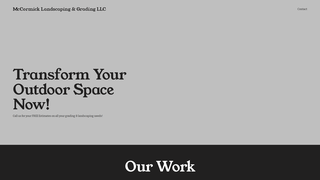 Thumbnail of mccormicklandscapinggrading.com