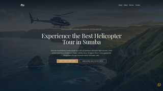 Screenshot of sumbahelicoptertour.com