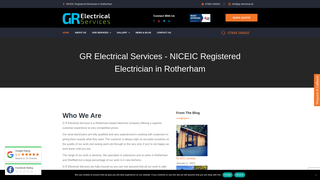 Screenshot of gr-electrical.uk