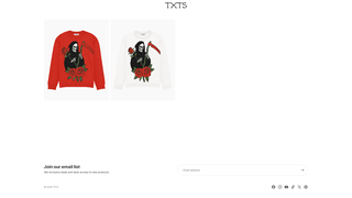 Screenshot of shoptxts.com