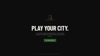 Screenshot of cityleaguegolf.com