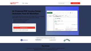 Thumbnail of pdfinvoiceparser.com