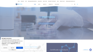 Thumbnail of fdpeptides.com