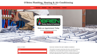 Screenshot of obrienplumbingandheating.net