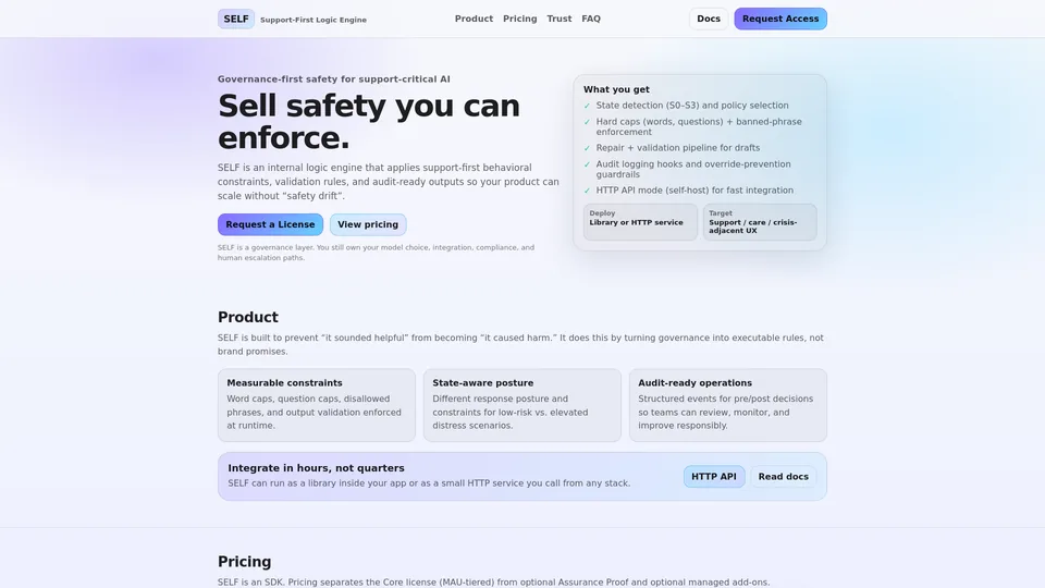 Screenshot of governedbyself.com