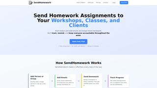 Thumbnail of sendhomework.com