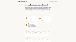 Screenshot of ismyhealthappsafe.com