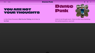 Screenshot of dantepink.com