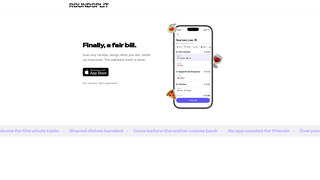 Screenshot of roundsplit.com
