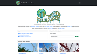 Thumbnail of worldrollercoasters.com