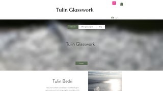 Screenshot of tulinglassart.com