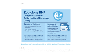 Thumbnail of zopiclonebnf.com