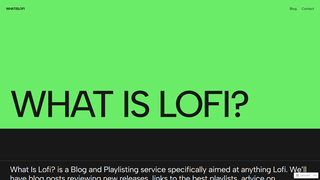 Thumbnail of whatislofi.com