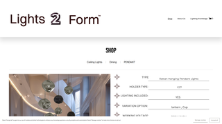 Thumbnail of lights2form.com
