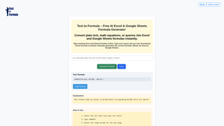 Thumbnail of texttoformula.com