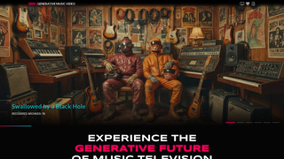 Screenshot of generativemusicvideo.com