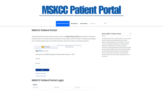 Thumbnail of mskccpatientportal.com