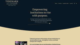 Screenshot of tidemarkphilanthropy.com