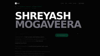 Screenshot of shreyashmogaveera.dev
