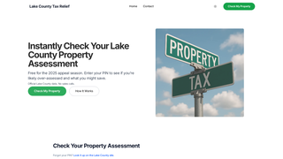 Thumbnail of lakecountytaxrelief.com