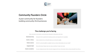 Screenshot of communityfounderscircle.com