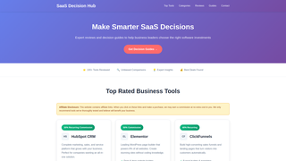 Thumbnail of saasdecisionhub.com