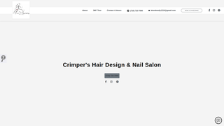 Screenshot of crimpershairdesignandnailsalon.com