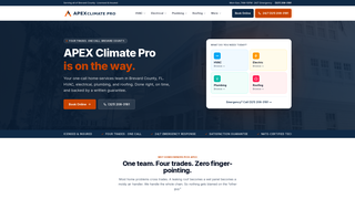 Screenshot of apexclimatepro.com