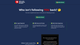 Thumbnail of whoaintfollowingmeback.com
