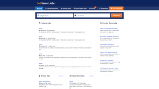 Thumbnail of getserverjobs.com