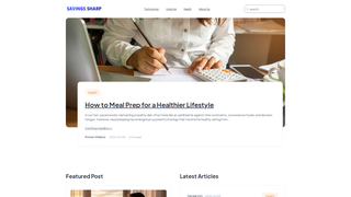 Thumbnail of savingssharp.com