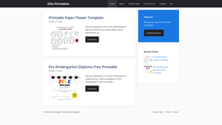 Thumbnail of zillaprintables.com