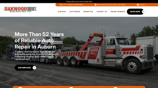 Screenshot of oakwoodservicerepair.com