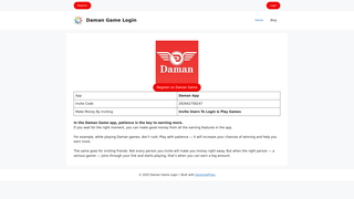 Thumbnail of damangame-login.net