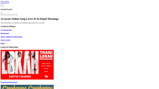 Thumbnail of lyricskosh.com
